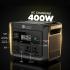 Toby’s TBS-144A Portable Power Station 600W, 144000mAh (460.8Wh) Lithium Battery, 220V AC Output 400W, DC 12-50V 200W Max, PD 100W - Black